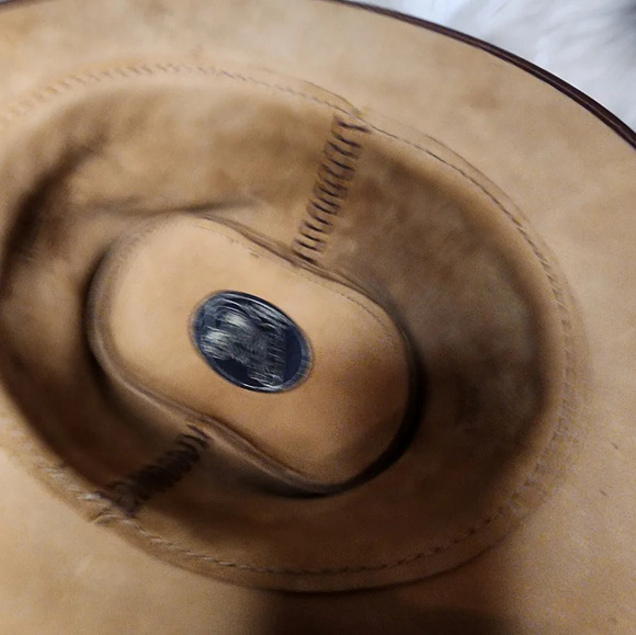 San Zemo leather cowboy hat NEW - Picture 7 of 14
